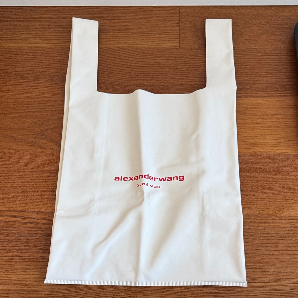 Alexander Wang Cream Tote with Red Logo